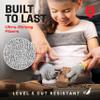 NoCry Kids Cutting Gloves, XS (8-12 Years)  100% Food Grade and Level 5 Protection  Comfortable and Lightweight, Yet Tough  Ambidextrous  Ideal for Fishing, Wood Carving and Whittling view 4