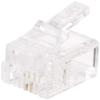 TARO'S CRJ11-10P2 RJ11/12 Modular Plug/Connector, 6 Poles, 2 Core (6P2C), 10 Pieces, Eco Simple Package view 1