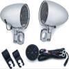 Kuryakyn 2712 MTX Road Thunder Weather Resistant Motorcycle Speakers: 100 Watt Handlebar Mounted Audio Speaker Pods with Bluetooth Audio Controller, Chrome view 2