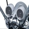 Kuryakyn 2712 MTX Road Thunder Weather Resistant Motorcycle Speakers: 100 Watt Handlebar Mounted Audio Speaker Pods with Bluetooth Audio Controller, Chrome view 4