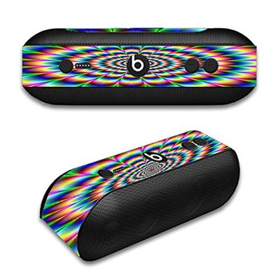 Skin Decal Vinyl Wrap for Beats by Dr. Dre Beats Pill Plus/Trippy Hologram Dizzy