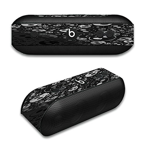 Skin Decal Vinyl Wrap for Beats by Dr. Dre Beats Pill Plus/Skulls Pattern Denim Look