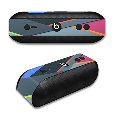 Skin Decal Vinyl Wrap for Beats by Dr. Dre Beats Pill Plus/Grey Colors Plaid