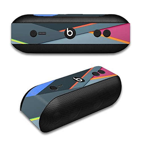 Skin Decal Vinyl Wrap for Beats by Dr. Dre Beats Pill Plus/Grey Colors Plaid