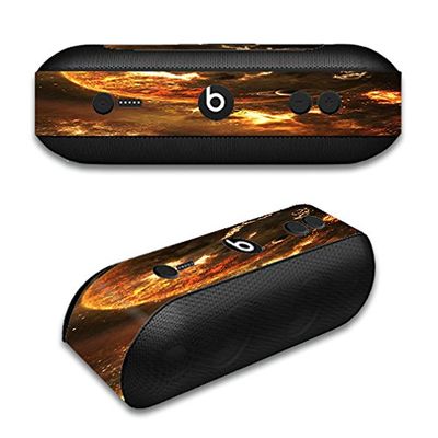 Skin Decal Vinyl Wrap for Beats by Dr. Dre Beats Pill Plus/Planets fire Saturn Rings