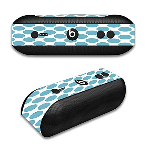 Skin Decal Vinyl Wrap for Beats by Dr. Dre Beats Pill Plus/Teal Blue Polka Dots