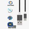 Promate Heavy Duty Mesh Braided Micro-USB Cable, Length 4.7 ft (1.2 m) linkMate-U2M Gold linkMate-U2M Gold view 4