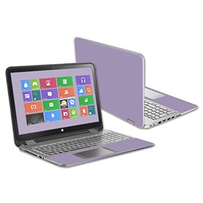 MightySkins Skin Compatible with HP Envy x360 15.6" - Solid Lavender | Protective, Durable, and Unique Vinyl Decal wrap Cover | Easy to Apply, Remove, and Change Styles | Made in The USA