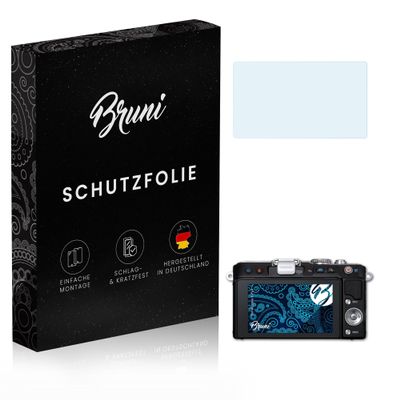 Bruni Screen Protector compatible with Olympus E-PL3 Protector Film, crystal clear Protective Film (2X)