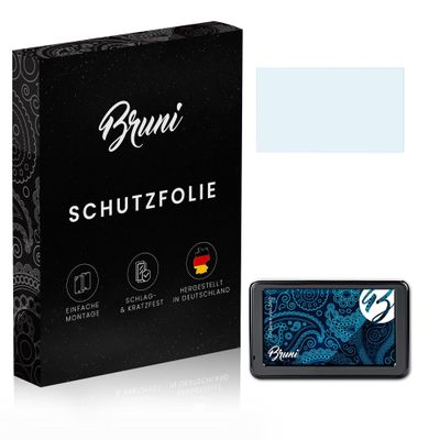 Bruni Screen Protector compatible with Garmin nvi 2445 Protector Film, crystal clear Protective Film (2X)