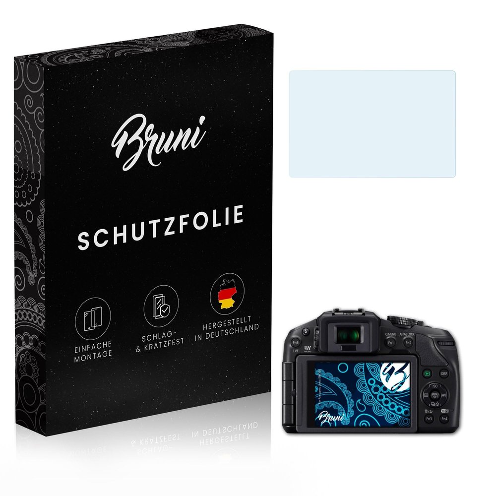 Bruni Screen Protector compatible with Panasonic Lumix DMC-G6 Protector Film, crystal clear Protective Film (2X)