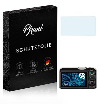 Bruni Screen Protector compatible with Canon PowerShot SX230 HS Protector Film, crystal clear Protective Film (2X)