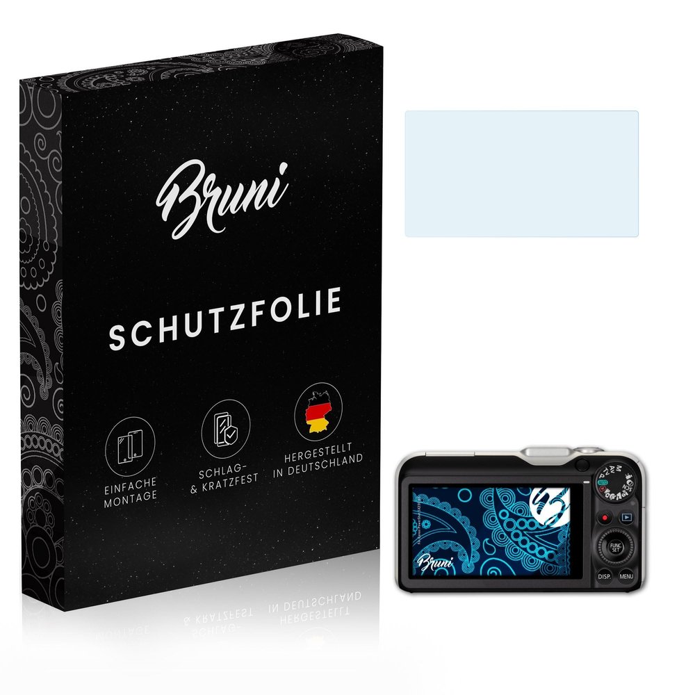 Bruni Screen Protector compatible with Canon PowerShot SX230 HS Protector Film, crystal clear Protective Film (2X)