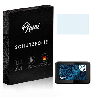 Bruni Screen Protector compatible with TomTom PRO 7150 Protector Film, crystal clear Protective Film (2X)