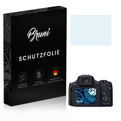 Bruni Screen Protector compatible with Canon PowerShot SX60 HS Protector Film, crystal clear Protective Film (2X)