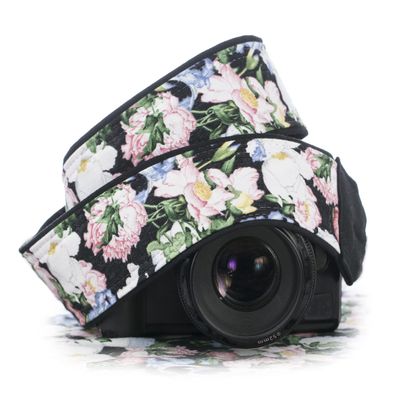 Camera Strap, Floral Watercolor
