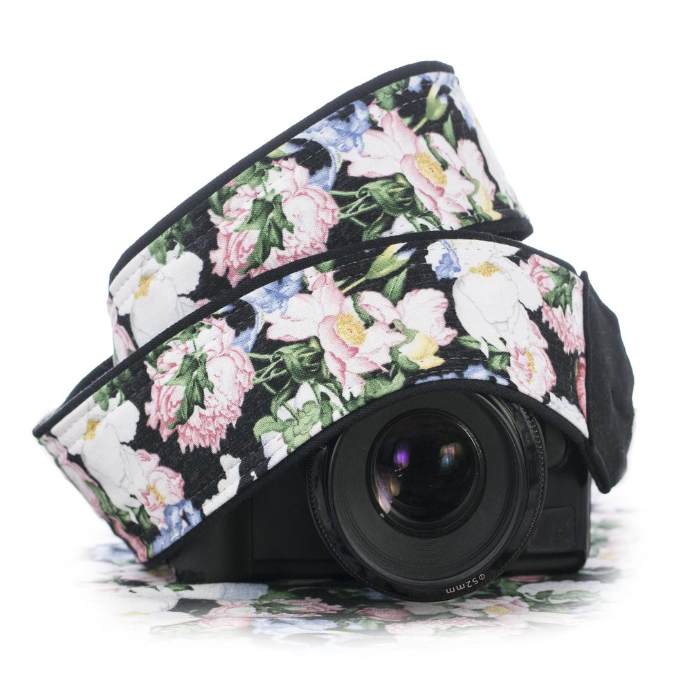 Camera Strap, Floral Watercolor