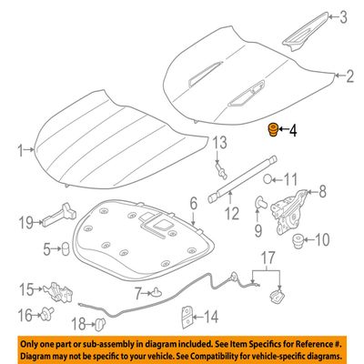 General Motors Chevrolet GM OEM 16-18 Camaro Hood-Scoop Nut 11611006