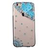 STENES Bling Phone Case Compatible with iPod Touch (5th Generation) Case, Luxurious Crystal 3D Handmade Sparkle Diamond Rhinestone Clear Cover - Butterfly Fairy/Blue view 1