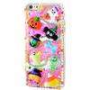 STENES Bling Phone Case Compatible with iPod Touch (6th Generation) Case - Luxurious Crystal 3D Handmade Sparkle Diamond Rhinestone Clear Cover - Halloween Ghost Spider Pumpkin Skull/Pink view 1