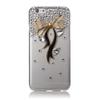 STENES Bling Phone Case Compatible with iPod Touch (6th Generation) Case - Luxurious Crystal 3D Handmade Sparkle Diamond Rhinestone Clear Cover - Bow Ribbon/Black view 1