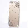STENES Bling Phone Case Compatible with iPod Touch (6th Generation) Case - Luxurious Crystal 3D Handmade Sparkle Diamond Rhinestone Clear Cover - Small Flowers/Clear view 1