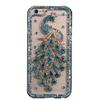 STENES Bling Phone Case Compatible with iPod Touch (6th Generation) Case - Luxurious Crystal 3D Handmade Sparkle Diamond Rhinestone Clear Cover - Luxury Peacock/Green view 1