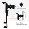 JackSuper Universal 7'' to 11'' Rotating Tablet Mount Holder with Bike Bicyle Mount Mic Microphone Stand Adapter for iPad 2 3 4 Mini Air All 7'' to 11'' Tablets view 4