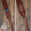 Custom Leather Camera Strap, Handmade personalized gift, Brown stain, Skull, hand stitched, Custom name, initials, neck strap, DSLR, SLR, shoulder strap view 3