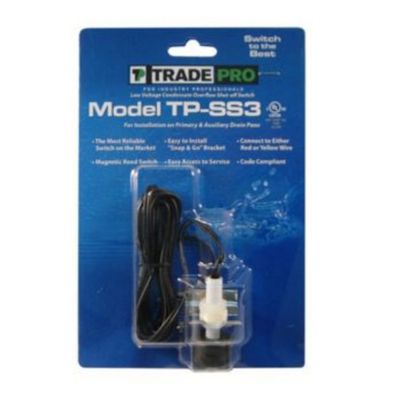 TRADEPRO 97641 - Safe-T-Switch SS3 Primary and Secondary Drain outlet, Condensate shutoff switch