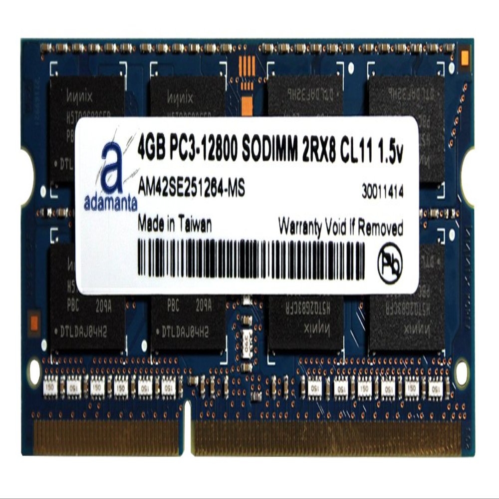 Adamanta 4GB (1x4GB) Laptop Memory Upgrade for Toshiba Qosmio X875-Q7280 DDR3 1600Mhz PC3-12800 SODIMM 2Rx8 CL11 1.5v Notebook RAM