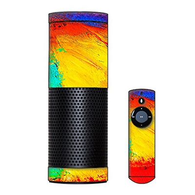 Skin Decal Vinyl Wrap for Amazon Echo Device/Paint Strokes 2