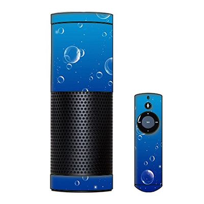 Skin Decal Vinyl Wrap for Amazon Echo Device/Water Bubbles