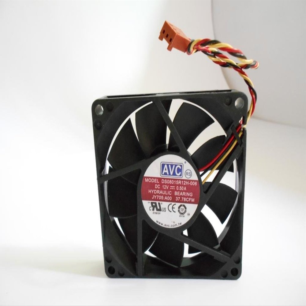 AVC DS08015R12H-006 80X80X15MM 12V 0.50A 3WIRE Cooling Fan
