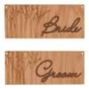 Weddingstar Veneer Bride And Groom Chair Markers, Wood view 1
