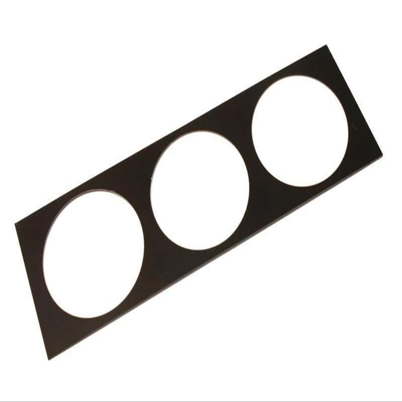 Massive DINpanel Gauge Command Mounting Panel Triple 3 Position (Low Glare Black)