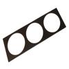Massive DINpanel Gauge Command Mounting Panel Triple 3 Position (Low Glare Black) view 1