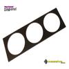 Massive DINpanel Gauge Command Mounting Panel Triple 3 Position (Low Glare Black) view 2