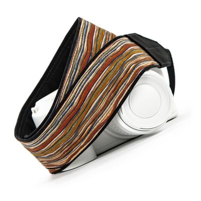 Camera Strap, Rustic Stripe Brown