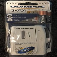 Olympus S-701 Pearlcorder Microcassette Voice Recorder w/ Tape (141387)WHITE NEW