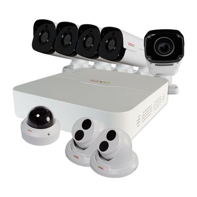 REVO America RUP81BNDL-1 Ultra 4 Megapixel Night Vision 2TB NVR Surveillance System, White