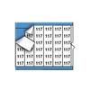 Brady WM-117-PK, 111789 Solid Numbers Wire Marker Card, (10 Packs of 25 pcs) view 1