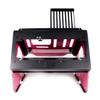 PrimoChill's Praxis Wetbench Powdercoated Steel Modular Open Air Computer Test Bench for Watercooling or Air Cooled Components - Black w/Solid Light Pink Accents view 3