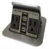 Altinex Tilt N Plug Jr. 2+2 Charging USB and PowerTNP-155 Silver Power Data Center view 1