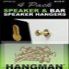 4 Pack Kit | Hangman Products Inc. BCK6-B Speaker Hanging Screws - (24 Total Screws) view 1