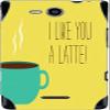 I Like You A Latte Fun with Coffee Vinyl Decal Sticker Skin for LG Lucid view 1