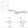 Gatco 4075A Elevate Double Robe Hook, Satin Nickel view 3