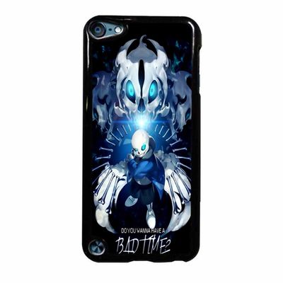 Undertale Sans Bad Time Case / Color Black Plastic / Device iPod Touch 5