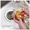 Highcraft 9773 Bar/Prep Sink 2 1/2 Junior Duo Stainless Steel Drain Assembly with Strainer Basket and Rubber Stopper view 2