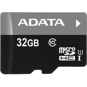 ADATA Premier 32GB UHS-I Class10 MicroSDHC Memory Card with Adapter for Smartphones, Tablets, and Digital Cameras